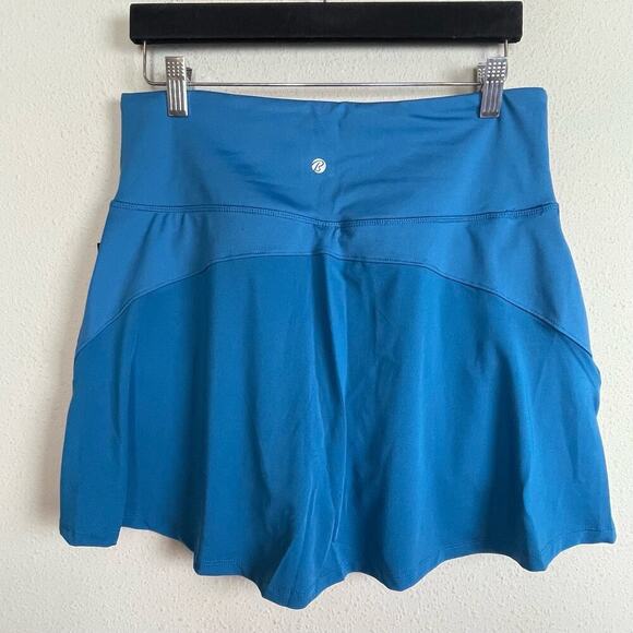 Bally Total Fitness Skirt Women's Size L Turquoise High Waist Skort NWT - Picture 5 of 6